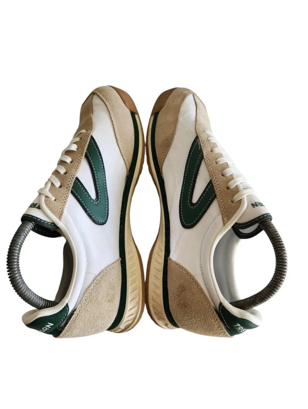 TRETORN Kristine Low Profile Sneakers Retro Green White Shoe Size 10